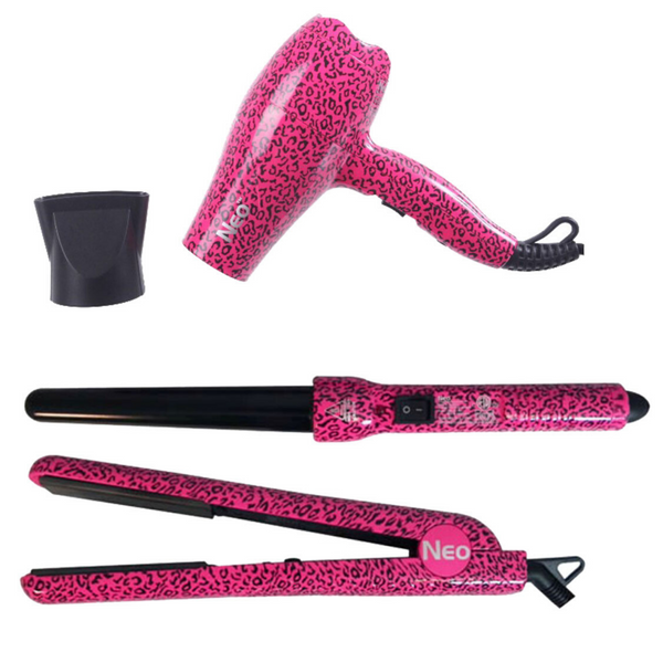 Pink Leopard Full Set w/Mini Dryer | Set