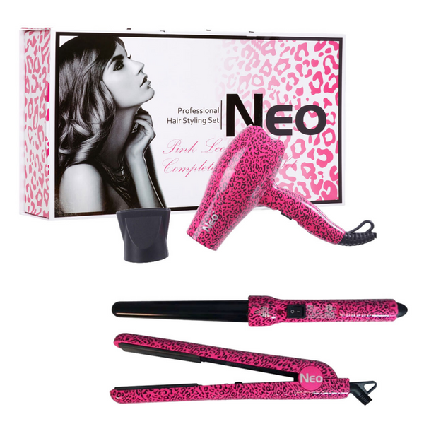 Pink Leopard Full Set w/Mini Dryer | Set