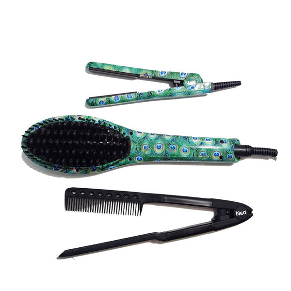 Peacock Heated Brush Set | Set